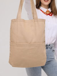 Zoozie Bags Bolso Tote Beige en Gabardina